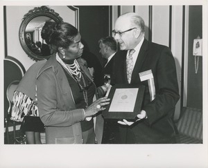 Pearl Bailey and Dr. Salvatore G. DiMichael