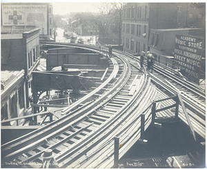 Dudley Street accident, view of restored tracks