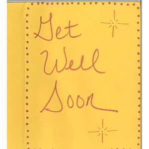 Card from a woman at the Western Massachusetts Correctional Alcohol Center