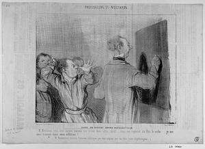 COMME ON DEVIENT GRAND MATHÉMATICIEN. - Mr. Moutonnet, vous avez encore commis une erreur dans votre calcul... vous me copierez six fois le verbe je me suis trompé dans mon addition! (Mr. Moutonnet, devenu furieux, réplique par des signes qui ne sont point algébriques).