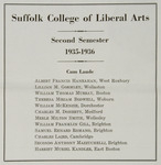 Suffolk University College of Liberal Arts (CLAS) list of cum laude students