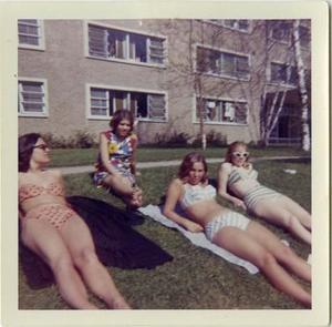 Sunbathing, Senior Day 1964.