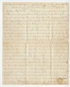 Correspondence of Private James Andrew Mansfield.