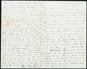 Letter from Luther Bruen, Camp near 3 Mile Station, [Warrenton, VA], to Augusta Bruen, 1863 November 3