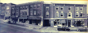Commercial blocks on upper Main Street in Amherst