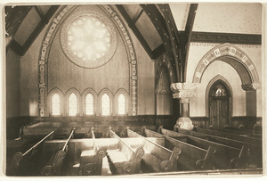 Interior of Stearns Church at Amherst College