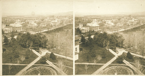 Aerial view from Amherst College tower looking northwest