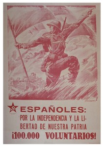 Españoles: por la independencia y la libertad de nuestra patria. ¡100,000 voluntarios!