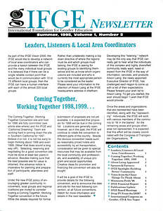 IFGE Newsletter Vol. 1 No. 2 (Summer 1995)