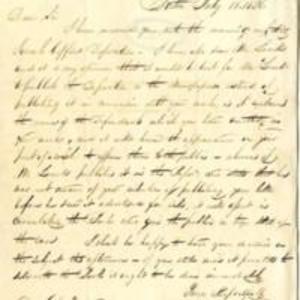 Letter to John C. Warren from Harrison Gray