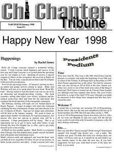 Chi Chapter Tribune Vol. 37 Iss. 01 (January, 1998)