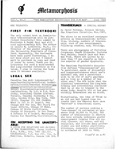 Metamorphosis Vol. 1, No. 3 (June 1982)