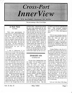 Cross-Port InnerView, Vol. 9 No. 5 (May, 1993)