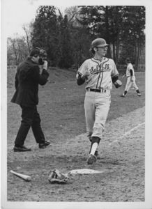 Suffolk University baseball game, 1972