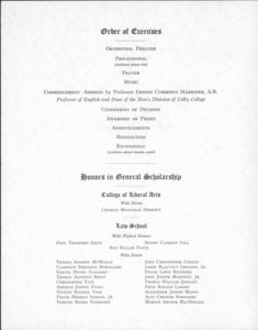 1976 Suffolk University College of Liberal Arts and Sciences and College of Business Administration Annual Commencement Program