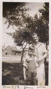 John Joseph Moakley and his maternal aunt, Nora, 1934