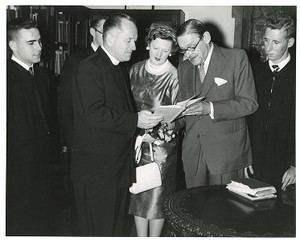 Eliot, T. S. (Thomas Stearns) and Valerie Eliot with Michael Walsh