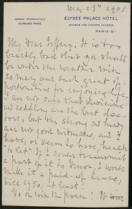 Letter, May 23, 1905, Henry Watterson to James Jeffrey Roche