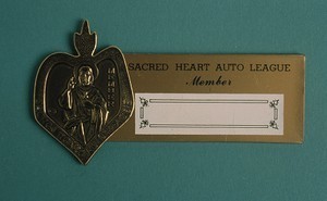 Sacred Heart Auto League membership insignia