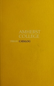 Amherst College Catalog 1988/1989