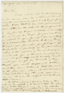 Edward Hitchcock letter to Benjamin Silliman, 1829 May 12