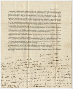 Benjamin Silliman letter to Edward Hitchcock, 1828 August 8