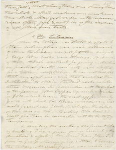 Edward Hitchcock "Reminiscences of Amherst College" partial draft