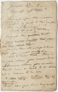 Edward Hitchcock sermon notes