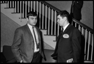 Photographs of fraternity rush events, 1966 March 19