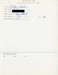Citywide Coordinating Council daily monitoring report for Hyde Park High School by Gladys Staples, 1975 December 17