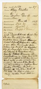 Tewksbury Almshouse Intake Record: Austin, Mary