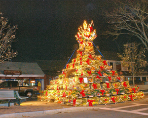 Lobster pot tree Christmas decoration