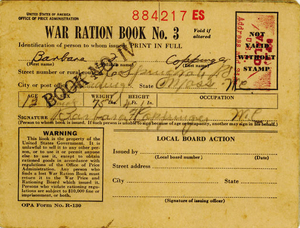 World War II Ration Book