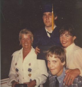 Gary Blanchard's high school graduation in Norwell, 1981