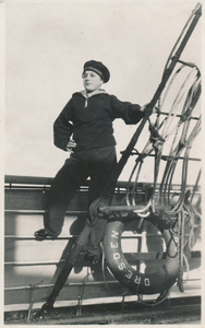 Else Henriette Weinz on board the Dresden 1929