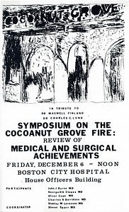 Symposium on the Cocoanut Grove Fire flier