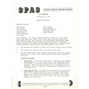 CPAC meeting February 22, 1978.