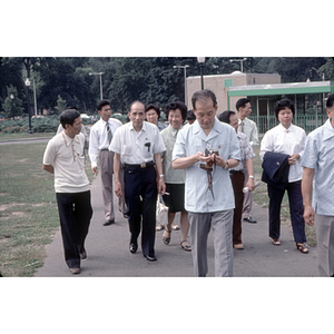 Association members walking together