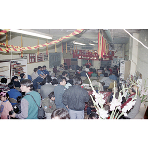 Speaker at a Chinese Progressive Association anniversary event