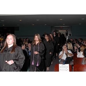 Students proceed into School of Nursing convocation