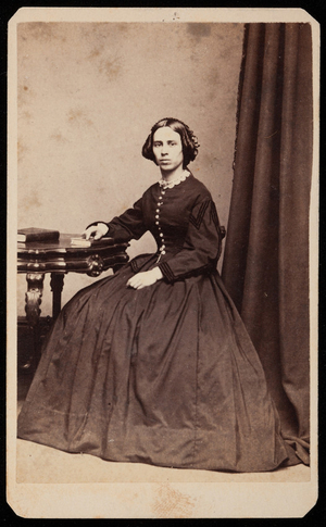Studio portrait of Ms. Dow, Boston, Mass., c. 1860