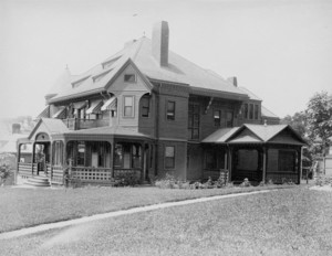 Exterior view of the Charles J. Page House, Westland Avenue, Boston, Mass., undated