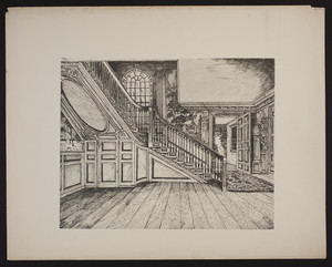 Early New England Interiors. [Ladd House, now Moffatt-Ladd House, staircase.]