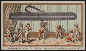 Trade card for the Gold Medal Braid Co., sewing braid, Attleboro' Falls, Mass., undated