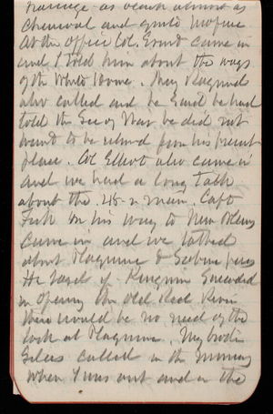Thomas Lincoln Casey Notebook, September 1889-November 1889, 12, [illegible] as black almost as charcoal