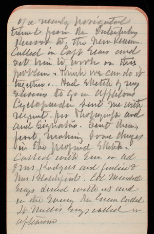 Thomas Lincoln Casey Notebook, November 1888-January 1889, 29, of a nearly horizontal