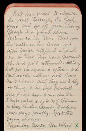 Thomas Lincoln Casey Notebook, October 1890-December 1890, 59, that they want to abandon
