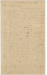 Letter from Peter Brown to Sarah Brown, 25 June 1775