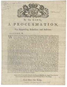 By the King, a Proclamation, For suppressing Rebellion and Sedition
