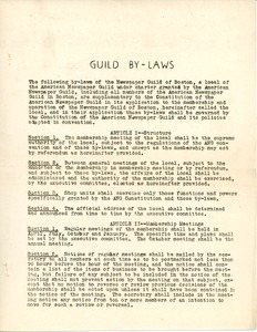 Guild by-laws